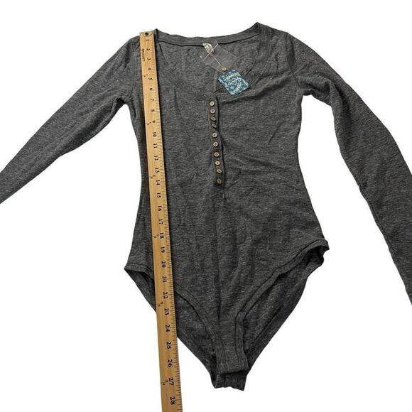 Free People Intimately Henley Thermal Bodysuit Size X Small New‎ - Picture 7 of 16